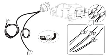 МОДУЛЬ + ЖГУТ КРЮКА 7 PIN PDC ВЫКЛ CAN PWM 12V PL