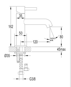 OMNIRES Y1210NGL РАКОВИНА FATTER, ЗОЛОТО