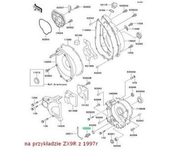 ДАТЧИК ЗАЗОРА НЕЙТРАЛА Kawasaki KVF KFX Z Ninja EN ER5 ER6 GPZ KLR Versys