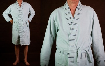 Элегантный мужской махровый халат 2XL/3XL, разные ЦВЕТА