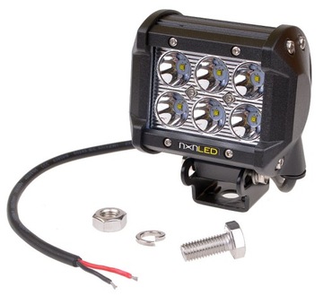 LAMPA PRZEDNIA LED HALOGEN DALEKOSIĘŻNY 18W 4x4