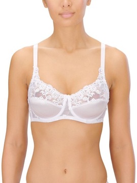 8000 Naturana Non-Wired Firm Control Longline Bra - 8000 White