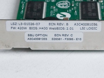 Fujitsu TX200 LSI MegaRAID A3C40081056 L3-01026-07