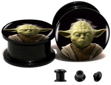 GWIEZDNE WOJNY TUNEL PLUG STAR WARS YODA 12 mm