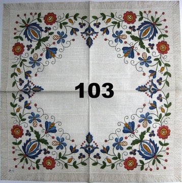Serwetki do decoupage-1szt-LUDOWE- NR 103