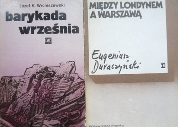 2x BARYKADY WRZEŚNIA + MIĘDZY LONDYNEM a WARSZAWĄ