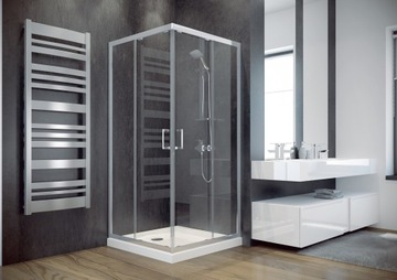 Besco Modern КВАДРАТНАЯ КАБИНА ПРОЗРАЧНАЯ 90x90x185