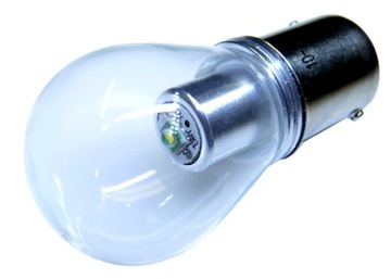 żarówka LED Cree XP-E P21W Ba15s pomarańcz 12v 24v