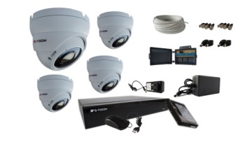 Monitorovací Sada 4 Kamer 8MPX 4K IR40 Den/noc