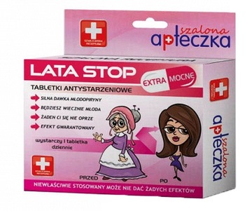 ZABAWNE Tabletki LATA STOP, Prezent dla EMERYTKI !