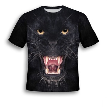 KOSZULKA 3D T-shirt KOT XL MŁODZIEŻOWA