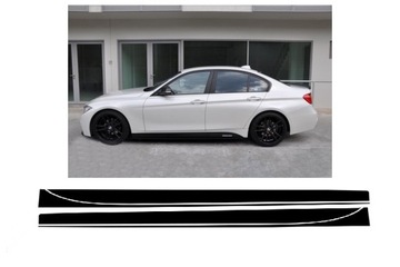 NAKLEJKI NA PROGI CZARNE BMW F30/F31 M-PERFORMANCE