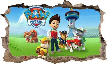 Наклейка Постер PAW PAW PATROL 3D XXL + БЕСПЛАТНО