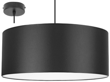 Elegancka LAMPA WISZĄCA Biały Środek 50 cm Abażur