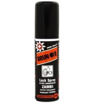 BRUNOX LOCK SPRAY środek smar preparat do czyszczenia zamków zasuw kłódek