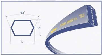 Клиновой ремень HAA/G- 2415 САДОВАЯ КОСИЛКА STOMIL