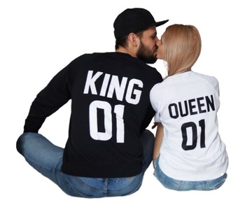 Bluza BLUZY DLA PAR zakochanych KING QUEEN komplet