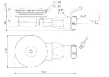 Сифон для душа 90 R400 SLIM низкий RADAWAY