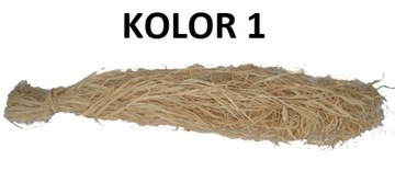 RAFIA NATURALNA DEKORACYJNA 18 KOLORÓW 100G HIT