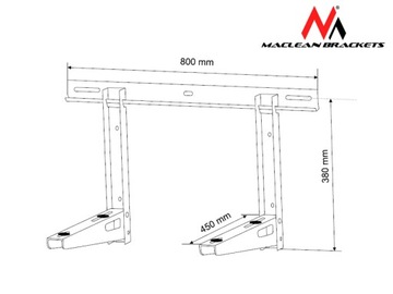 Держатель для кондиционера 100 кг, MC-622