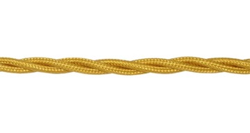 KABEL przewód W OPLOCIE skręcany 3X0,75 WARKOCZ Złota Miedź