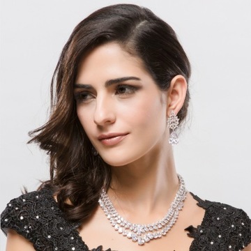 СЕРЬГИ-СЛЕЗЫ NASSARIUS SWAROVSKI ЦИРКОНИЙ ЛИСТ