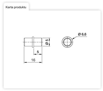 ПОДДЕРЖКА ПОЛКИ ХРОМ 5мм НАБОР ИЗ 20 ШТ. AMIX