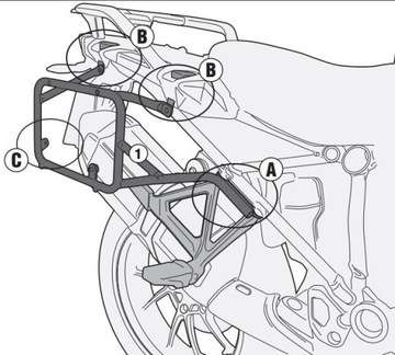 GIVI PL684CAM Боковая рамка TREKKER OUTBACK BMW R 1200 GS 04 - 12