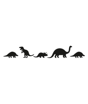 Dinos - шаблон рисунка границы динозавров