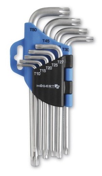 Ключи TORX T10-T50 набор из 9 шт. HT1W814 HOGERT