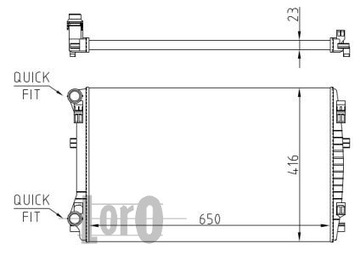 НОВЫЙ ВОДООХЛАДИТЕЛЬ VW GOLF SPORTSVAN 5Q0121251EM