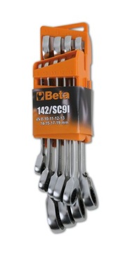 BETA KOMPLET KLUCZY Z GRZECHOTKĄ 8-19 MM 142/SC9I