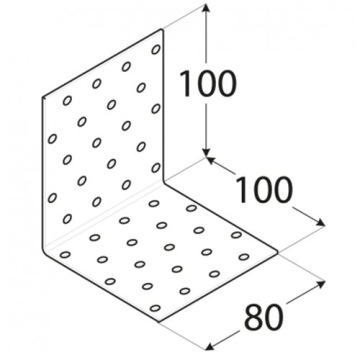 KM12 УГОЛ МОНТАЖА 100x100x80