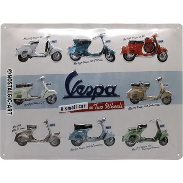 Вывеска VESPA PIAGGIO, металлический постер, 30х40