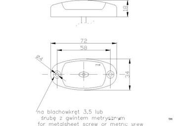 Фонарь задний габаритный красный LED габаритный Полуприцеп FT-025C AUTO LAWETA