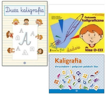 KALIGRAFIA DWUZNAKÓW +DUŻA litery pisanie czytanie