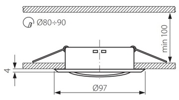 Kanlux Argus CT-2115-BR/M круглая петелька, латунь