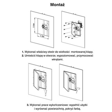 DRZWICZKI REWIZYJNE MASKOWNICA KRAL 20x25 AWENTA