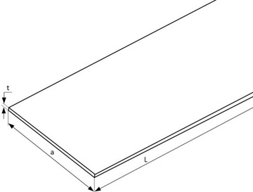 Płaskownik aluminiowy 50x15 500mm