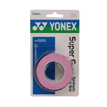 OWIJKI ZEWNĘTRZNE YONEX SUPER GRAP FRN PINK 3 SZT