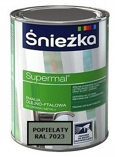 ŚNIEŻKA SUPERMAL EMALIA OLEJNO-FTALOWA POPIEL 0,2L