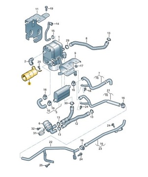 TŁUMIK OGRZEWANIA WEBASTO AUDI VW SKODA 1K0819194C