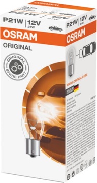 OSRAM Original 12V 21W P21W 7506 BA15s 10szt