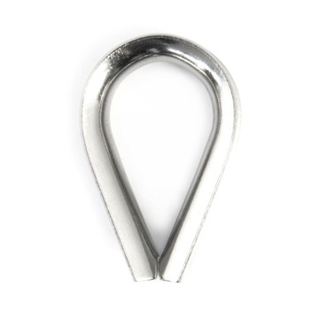 1 x KAUSZA ŁEZKA DO LIN STAL NIERDZEWNA V4 2mm