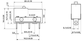 Концевой выключатель Переключатель включения/выключения MINI LIMIT SWITCH (0335)