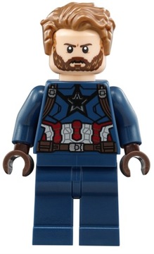 Фигурка LEGO @@@ КАПИТАН АМЕРИКА + ОРУЖИЕ @@@ с 76101