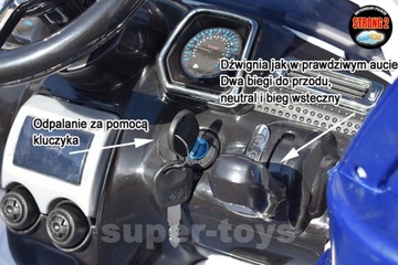 SUPER SAMOCHÓD POLICYJNY NA AKUMULATOR MIĘKKIE KOŁ