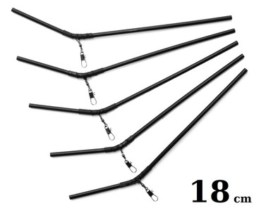 5 x MOCNA RURKA ANTYSPLĄTANIOWA GIĘTA / 18 cm /