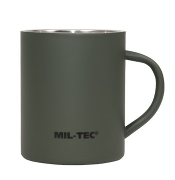 MIL-TEC СТАЛЬНАЯ ТЕРМАЛЬНАЯ ТУРИСТИЧЕСКАЯ КРУЖКА 450мл Оливковое