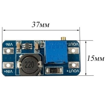 DC/DC преобразователь MT3608 повышающий 4-28В 2А
